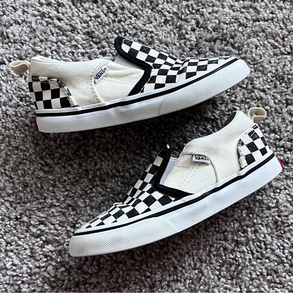 Toddler Vans Slip on Checkerboard Shoes size 9